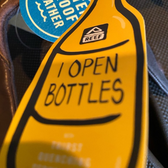 Reef Fanning brown leather sandals new asst sizes - Picture 3 of 6